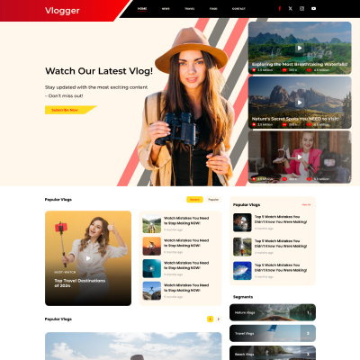 Vlogger WordPress Theme