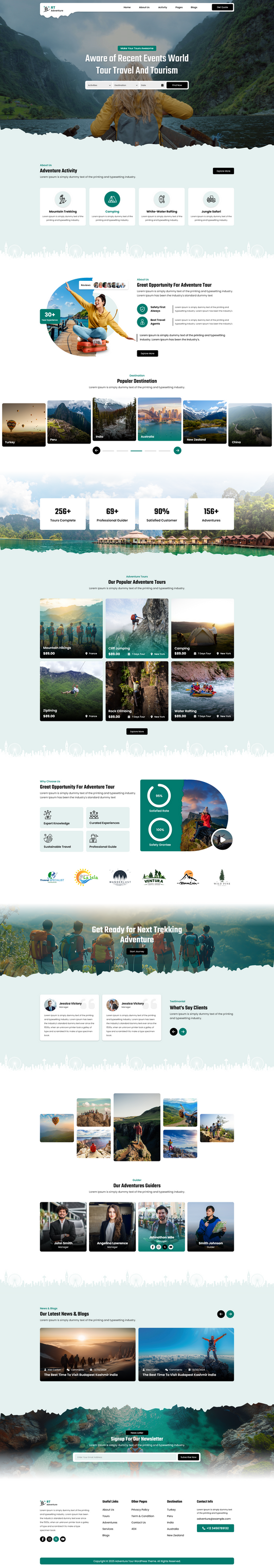 Adventure Tour WordPress theme