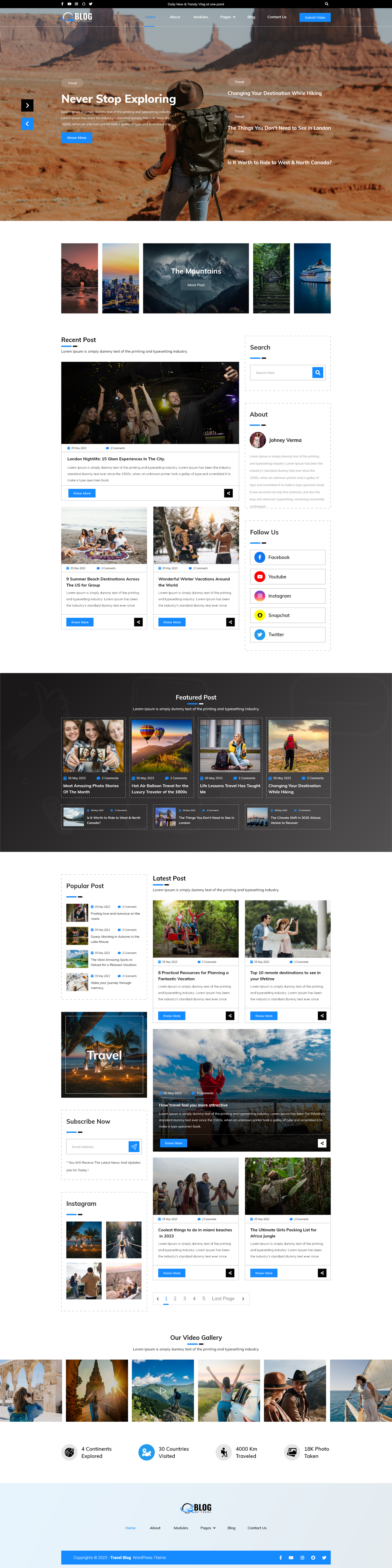 Blog WordPress Theme