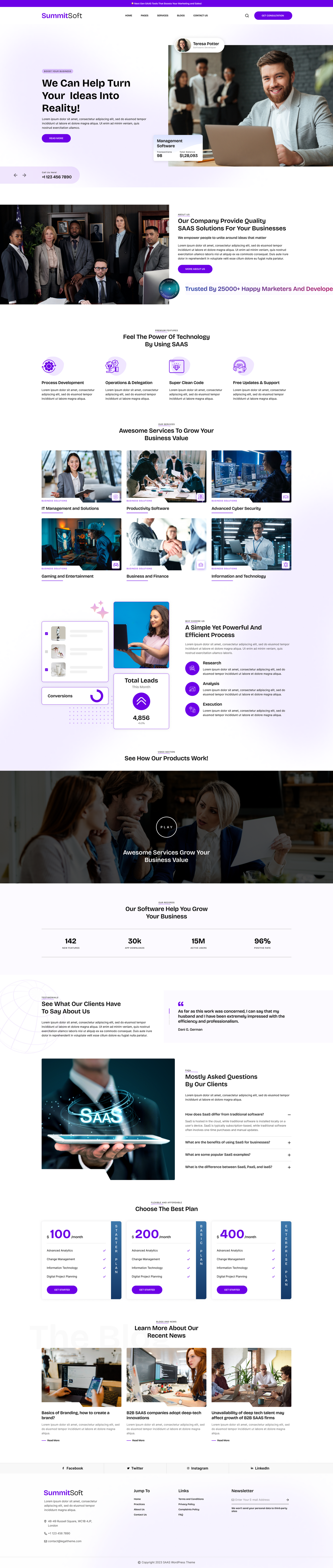 App Development WordPress Theme for Digital & SaaS Companies