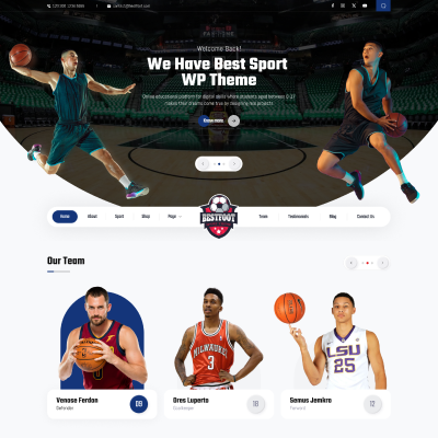 Basketball Club WordPress Theme  Icon Image