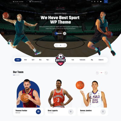 Basketball Club WordPress Theme