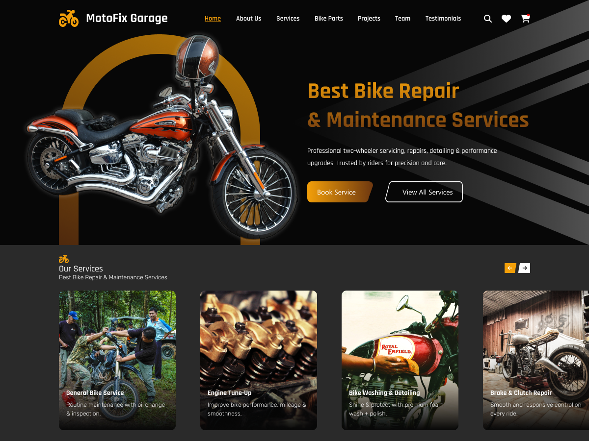 Bike Garage WordPress Theme Icon
