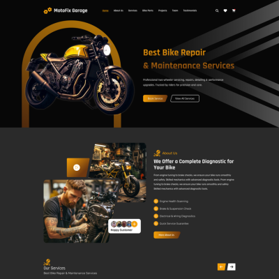 Bike Garage WordPress Theme Img