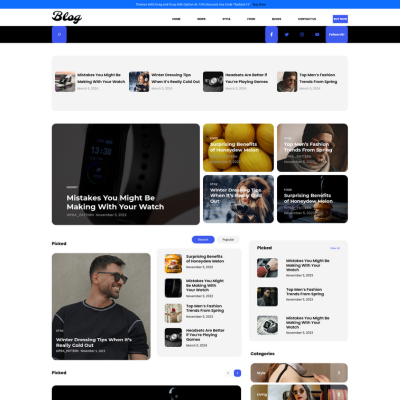 Blogging WordPress Theme