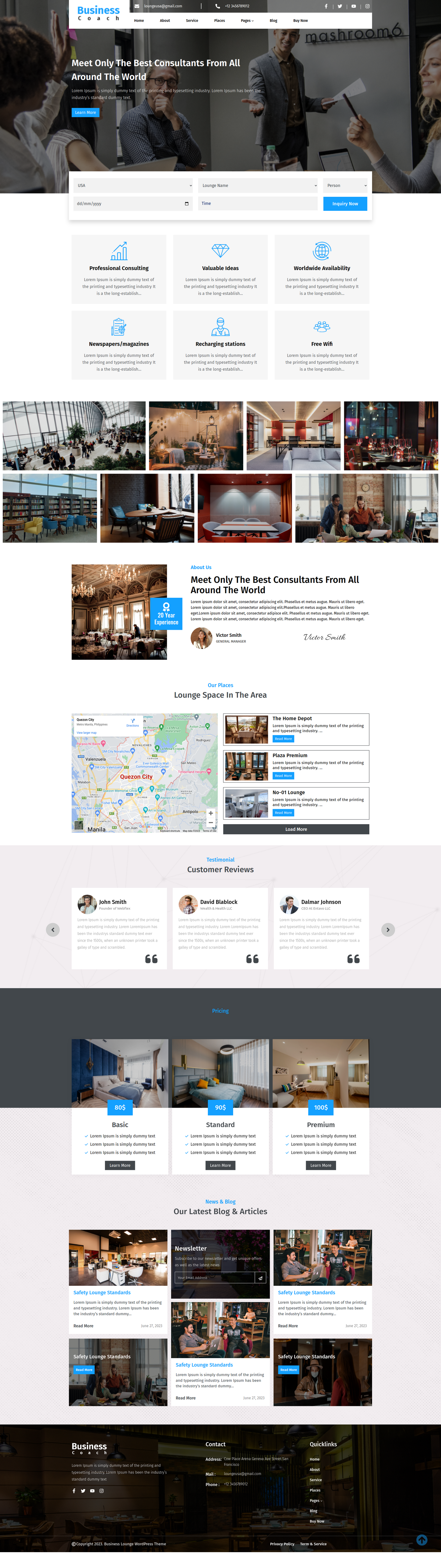 Business Coach WordPress Template