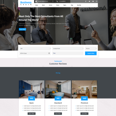 Business Coach WordPress Template