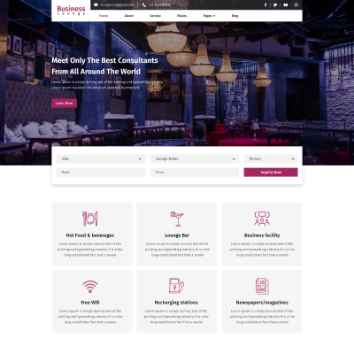 Business Lounge WordPress Theme
