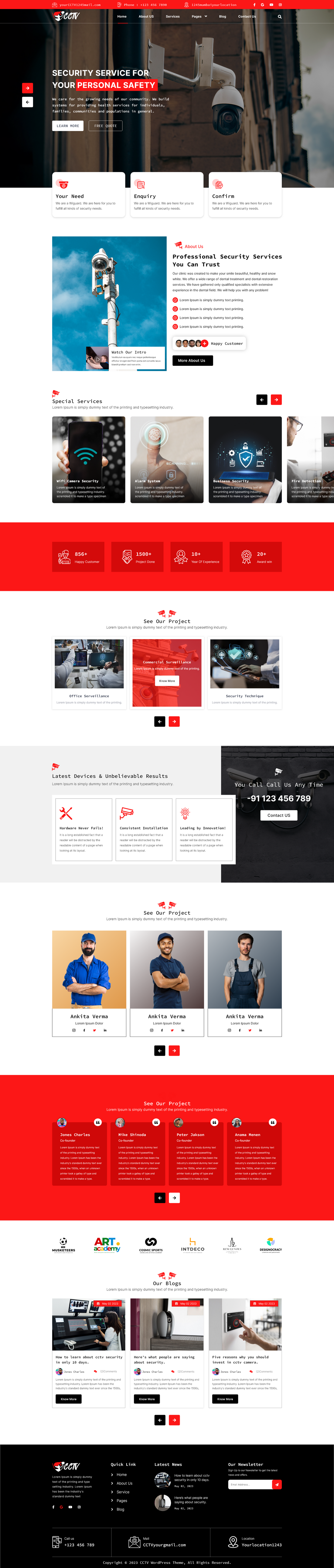 Premium CCTV WordPress Theme for Security & Surveillance