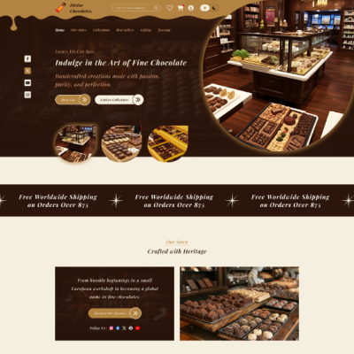 Chocolate Shop WordPress Theme