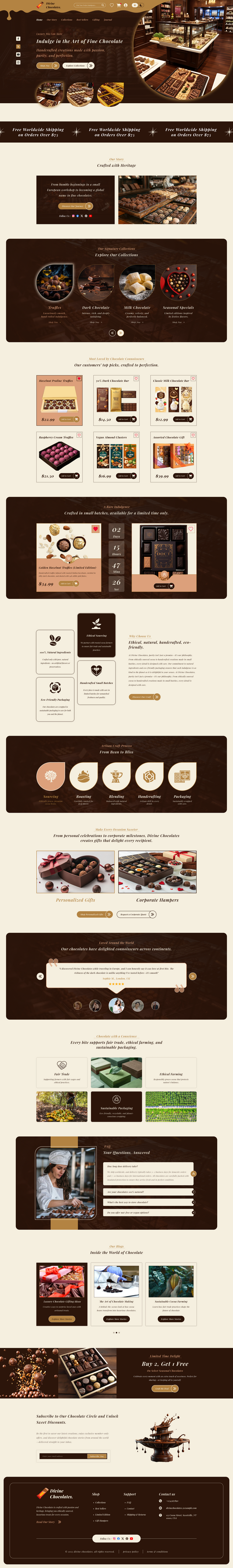 Chocolate Shop WordPress Theme