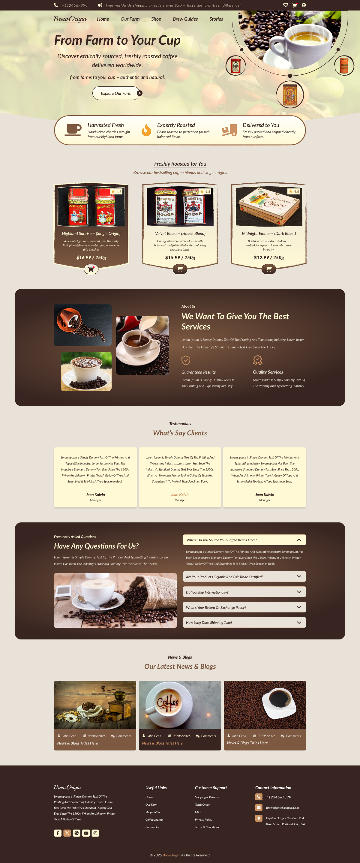 Coffee House WordPress theme Free