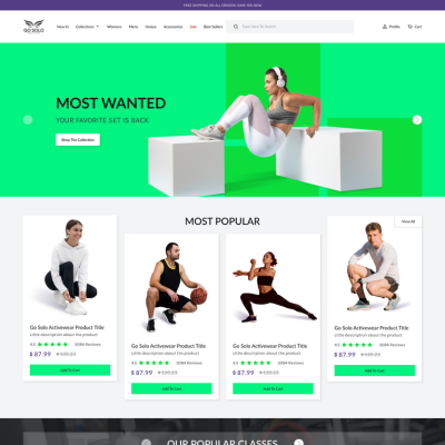 Fitness WordPress Theme