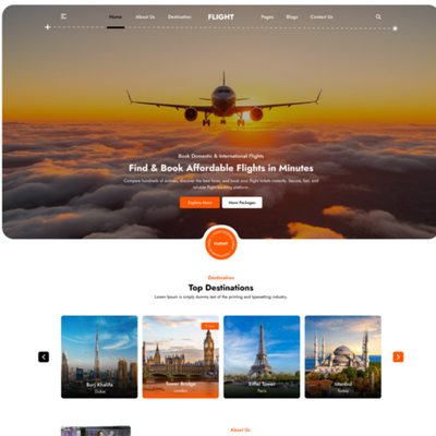 Flight Booking WordPress Theme