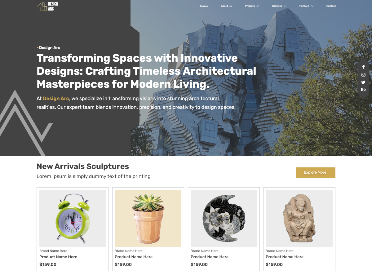 Free Architecture WordPress Theme For Stunning Portfolios