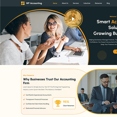 Free Finance Accountant WordPress Theme Icon