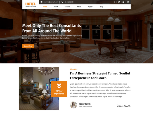Free Hotel WordPress Themes – A Gutenberg Friendly Business Theme