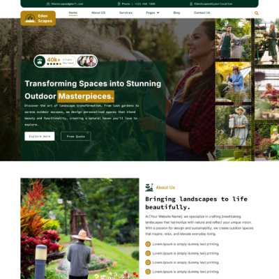 Free Landscaping WordPress Theme