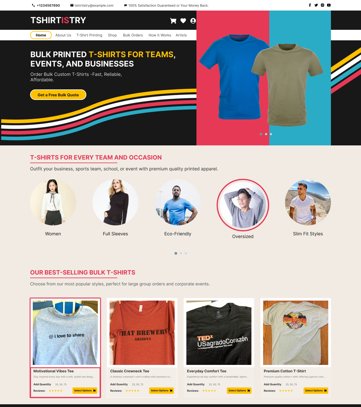 Free Printing Shop WordPress Theme