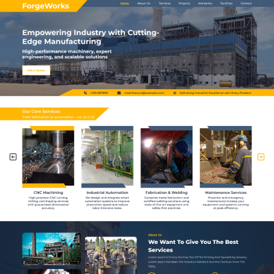 Free Production Industry WordPress Theme Icon