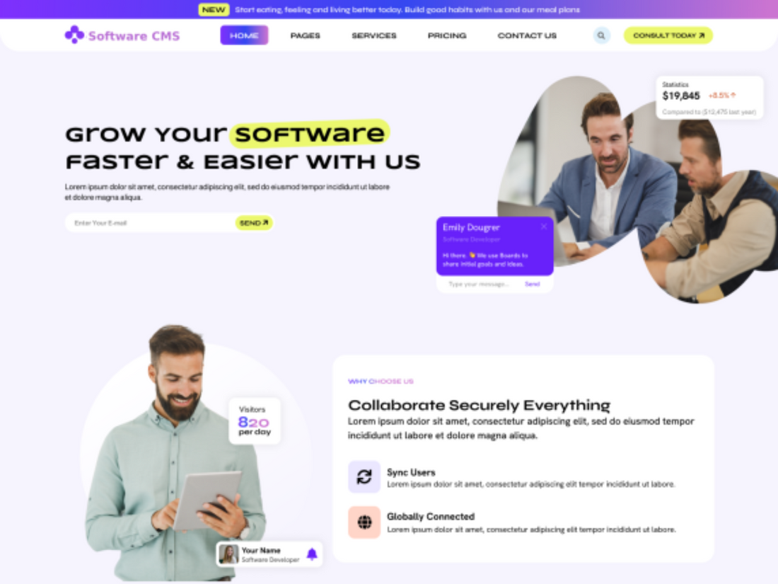 Free Software WordPress Theme for Tech & IT Businesses