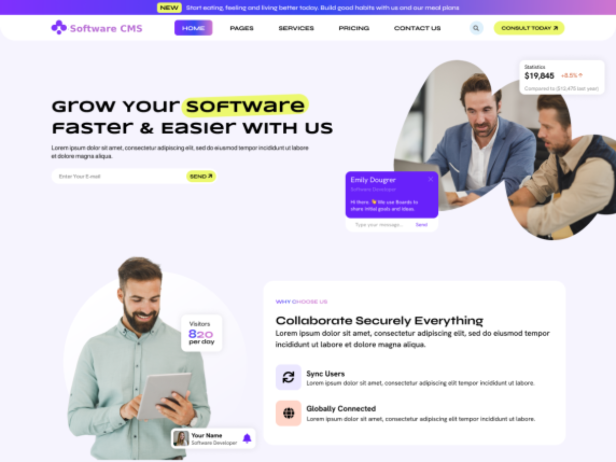 Free Software WordPress Theme