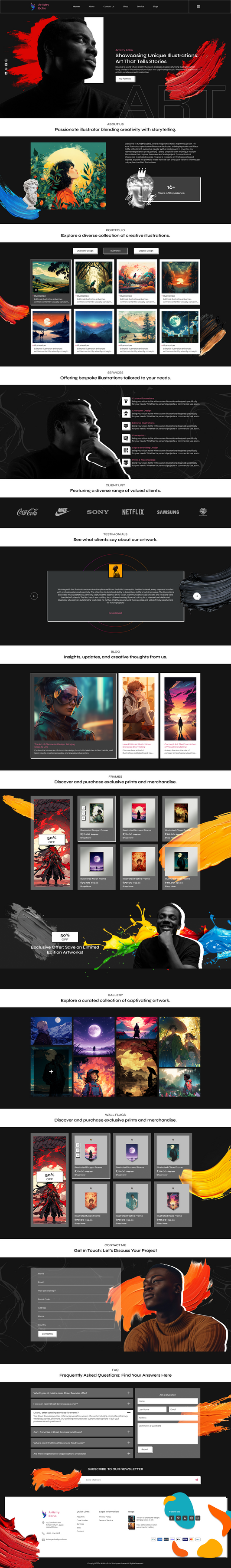 Illustrator WordPress theme