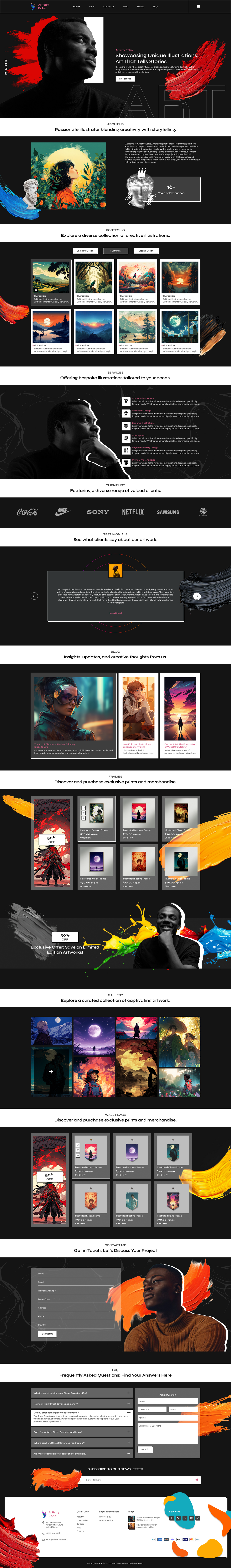 Illustrator WordPress theme