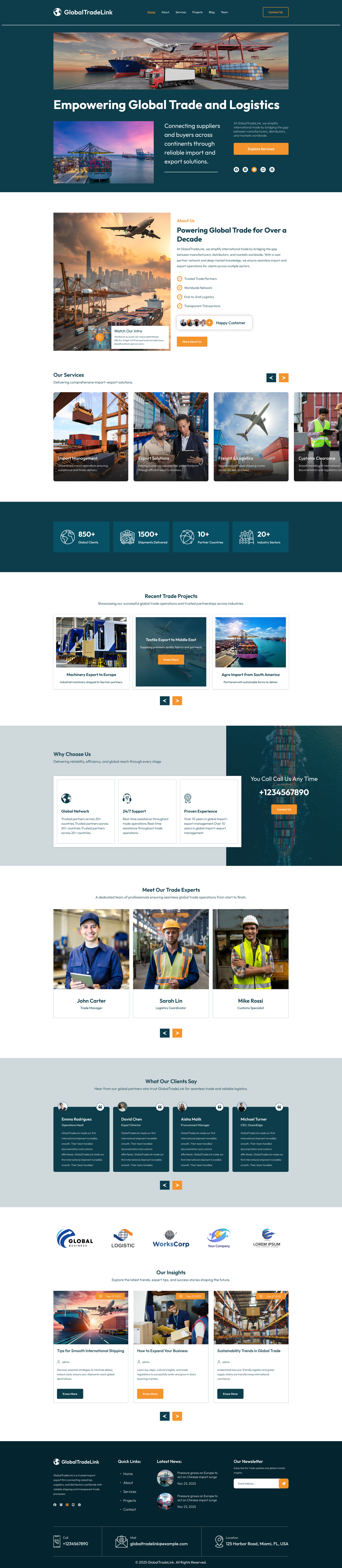 Import Export WordPress Theme