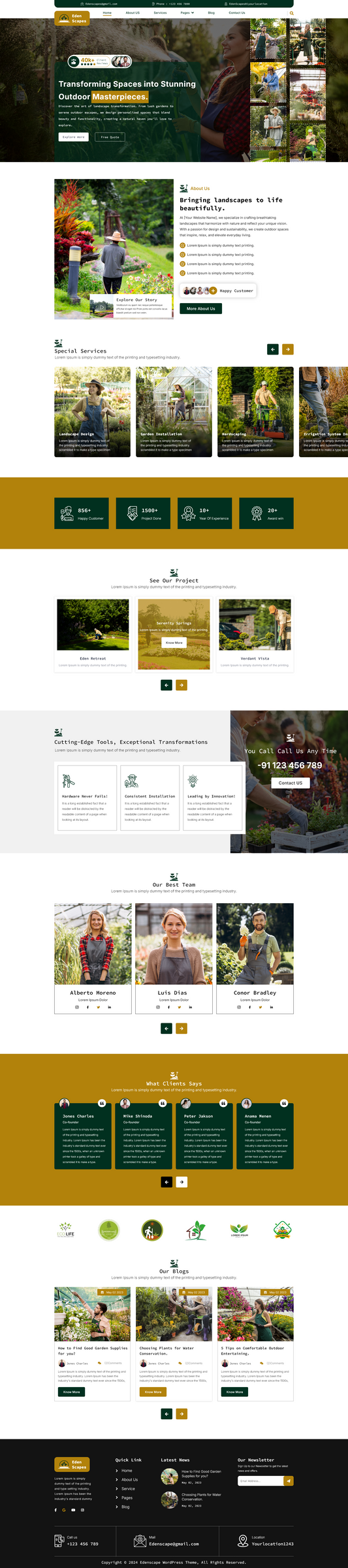 Landscaper-WordPress theme