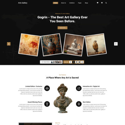 Artist Art Gallery WordPress Theme