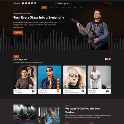 Music Aartist WordPress Theme Free Icon