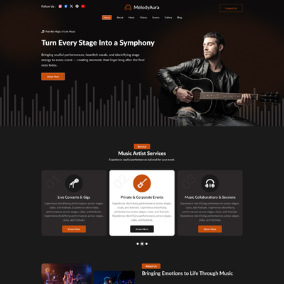 Music Artist WordPress Theme Icon