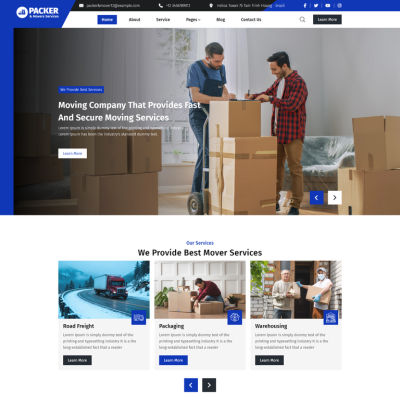  Packers and Movers WordPress Theme Icon
