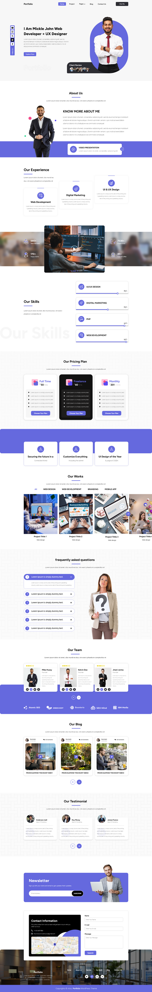 Portfolio WordPress theme