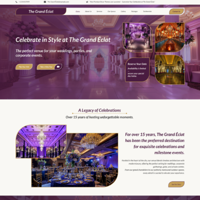 Banquet Hall WordPress Theme
