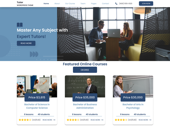 Engage Learners With The Free Elearning WordPress Theme