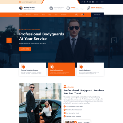 Free Bodyguard WordPress Theme