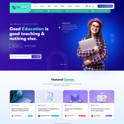 Free Education WordPress Theme- Create your perfect education website