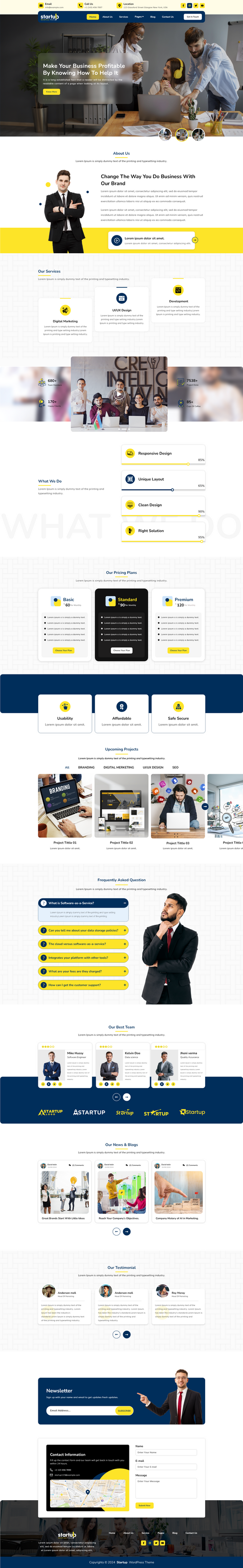 Startup WordPress theme