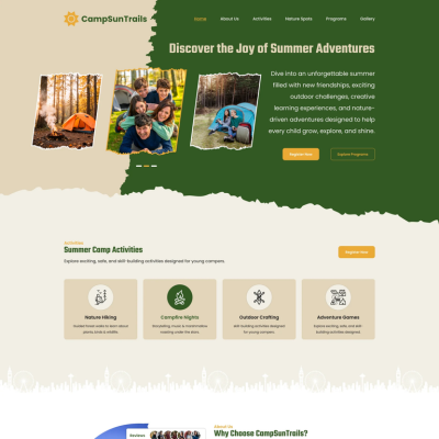 Summer Camp WordPress Theme Img