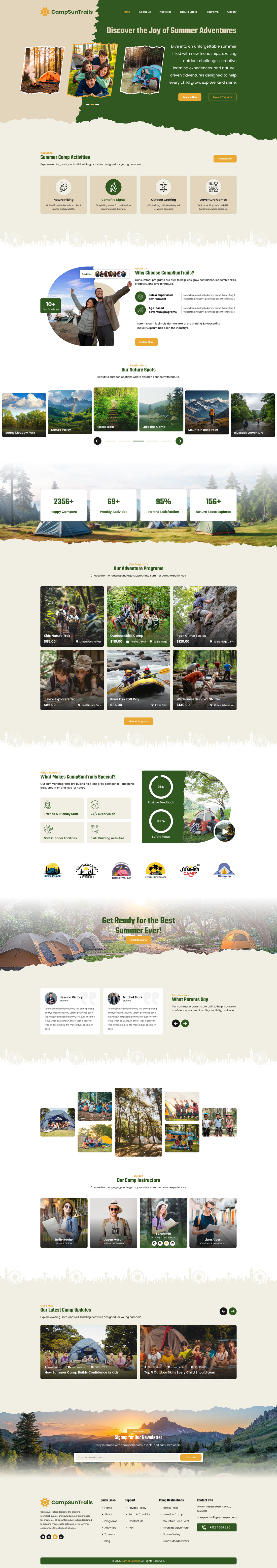 Summer Camp WordPress Theme for Events, Classes & Camps