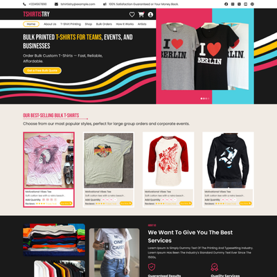 T-Shirt Printing Shop Icon