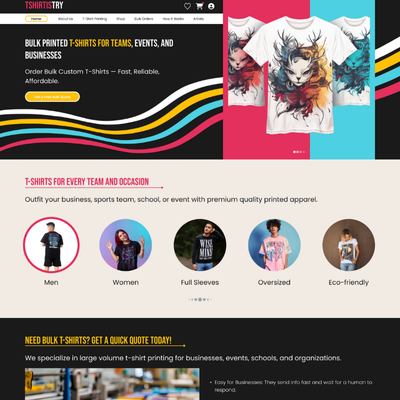 t-shirt printing wordpress theme icon image 