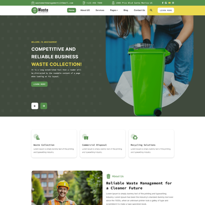 Waste Management WordPress Theme Icon