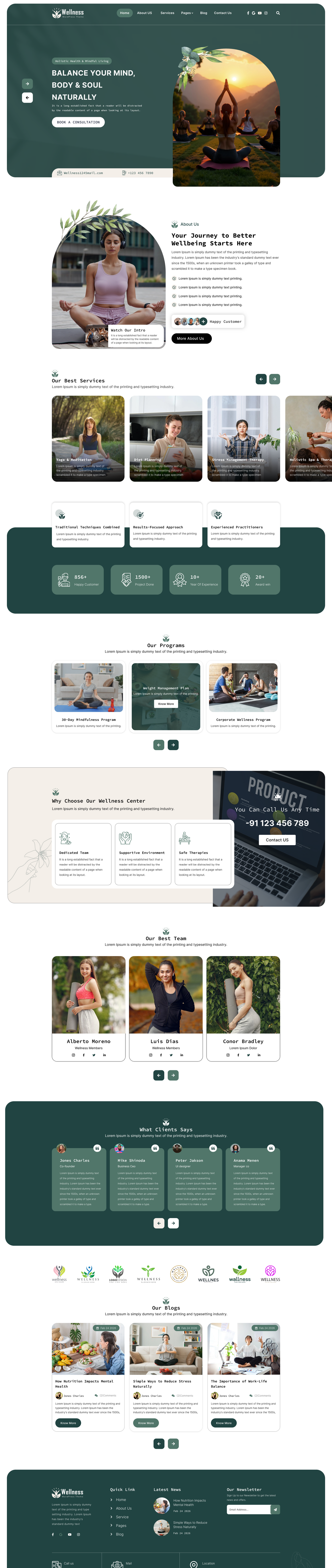 Wellness WordPress Theme